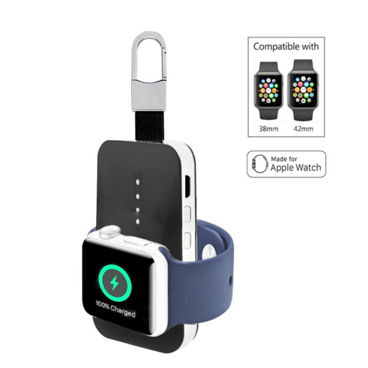 Apple Watch Wireless Charger Power Bank On Key Chain - GoldenLux.us