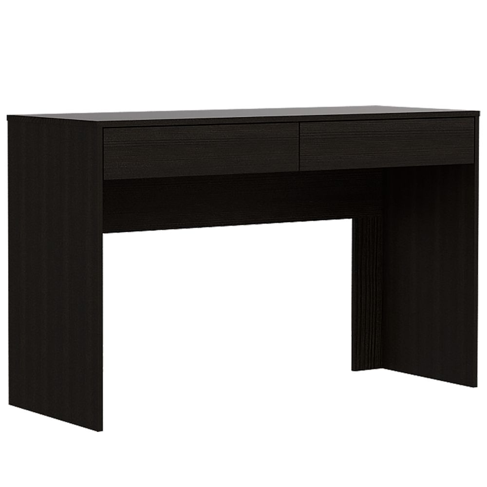 Computer Desk Aberdeen, Two Drawers, Black Wengue Finish - GoldenLux.us