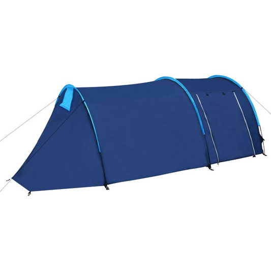 Waterproof Camping Tent 4 Persons Navy Blue/Light Blue - GoldenLux.us