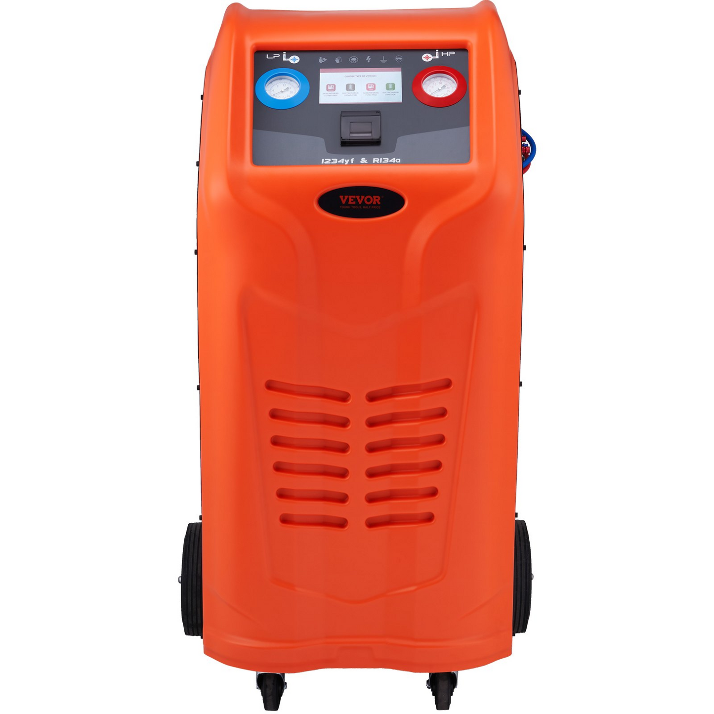 VEVOR Fully Automatic Refrigerant Recovery Machine - Dual Cylinder AC Recovery Machine Kit Built in Compressor/Electronic Scale/Filter/Recovery Tank, Recovery Machine HVAC Only for R134A+R1234YF - GoldenLux.us