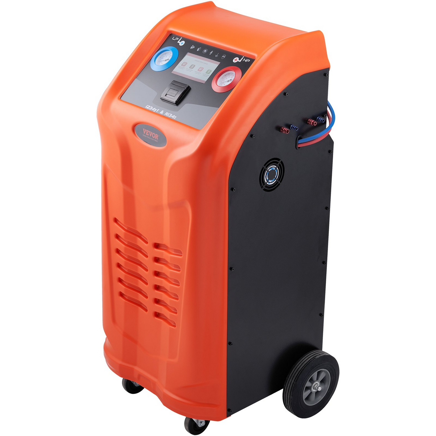 VEVOR Fully Automatic Refrigerant Recovery Machine - Dual Cylinder AC Recovery Machine Kit Built in Compressor/Electronic Scale/Filter/Recovery Tank, Recovery Machine HVAC Only for R134A+R1234YF - GoldenLux.us